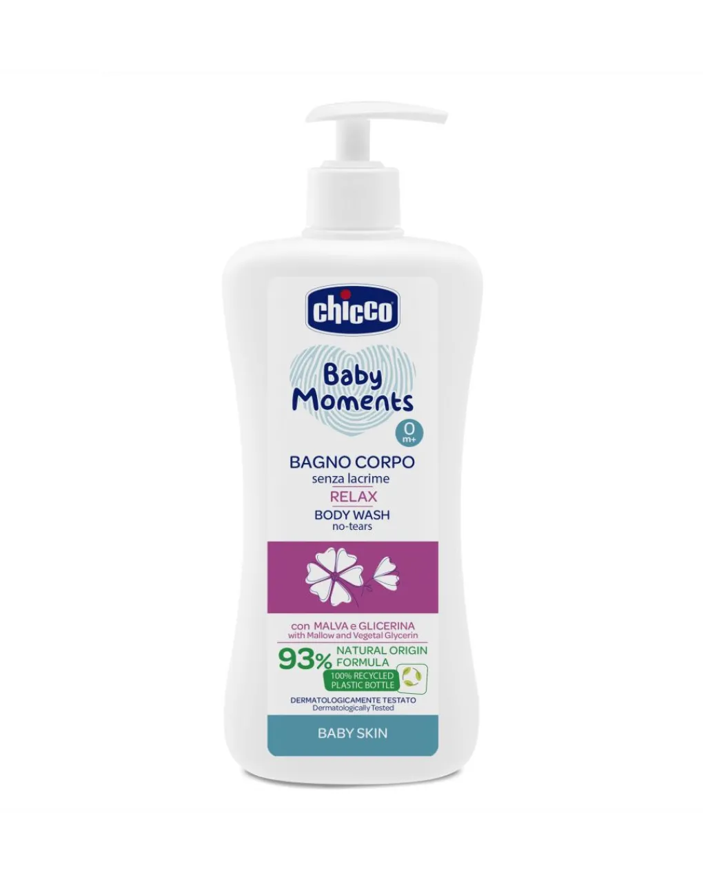 Chicco Saponi E Bagnoschiuma-Bagno Corpo Relax Baby Moments Baby Skin