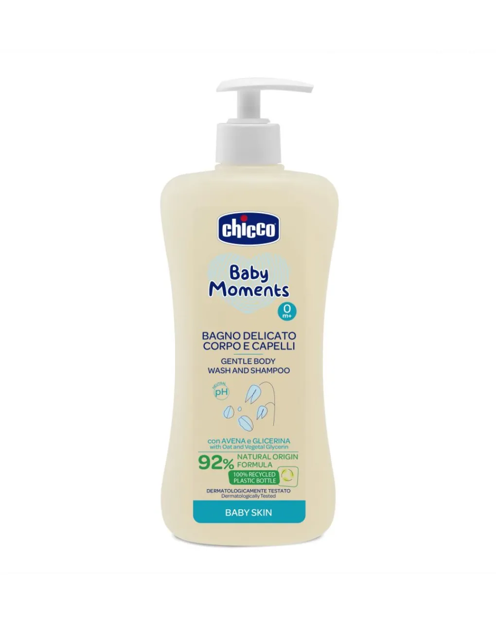 Chicco Saponi E Bagnoschiuma-Bagno Delicato Corpo E Capelli Baby Moments Baby Skin
