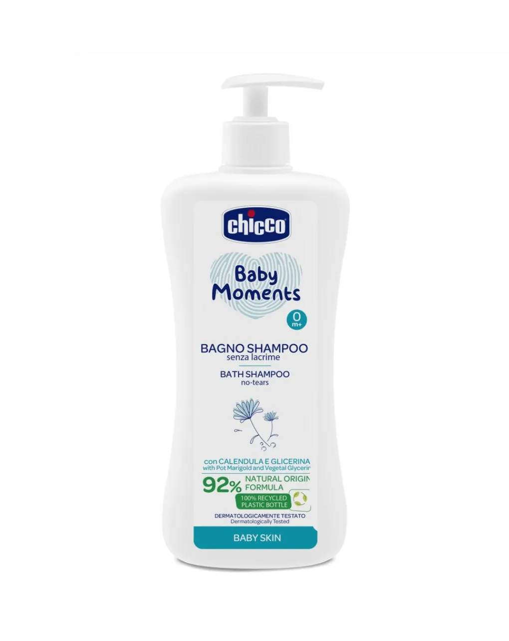 Chicco Saponi E Bagnoschiuma-Bagno Shampoo Senza Lacrime Baby Moments Baby Skin