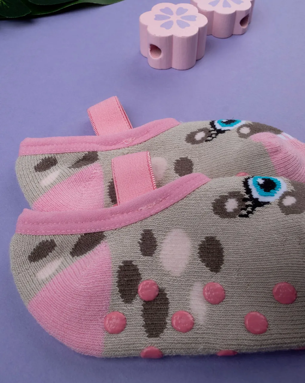 Prenatal Body Intimo E Calze-Ballerine Bimba Con Gommini E Ippopotamo