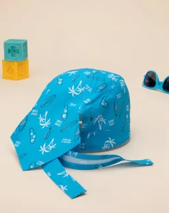 Prenatal Cappelli E Accessori-Bandana Azzurra Bimbo Palme