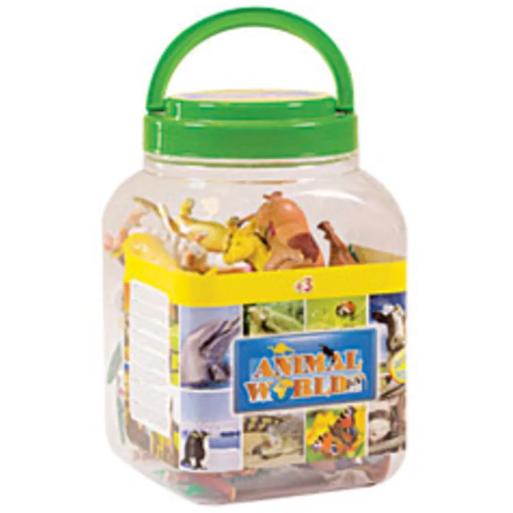 Animal World Giochi Interattivi E Prescolari-Barattolo Animali 30 3 Mod