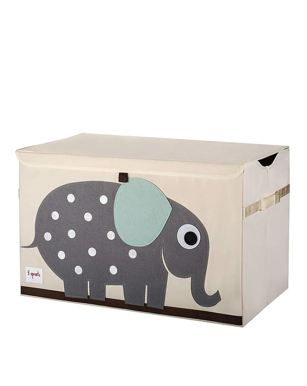 3 sprouts Complementi D'Arredo-Baule Porta Giochi Con Elefante