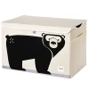 3 sprouts Complementi D'Arredo-Baule Portaoggetti Orso