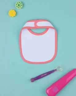 Prenatal Bavaglini-Bavaglino Bimba "Albicocche” Rosa