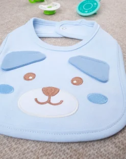 Prenatal Bavaglini-Bavaglino Bimbo Animal Azzurro
