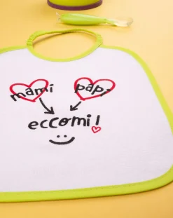 Prenatal Bavaglini-Bavaglino Bimbo Bianco/Verde