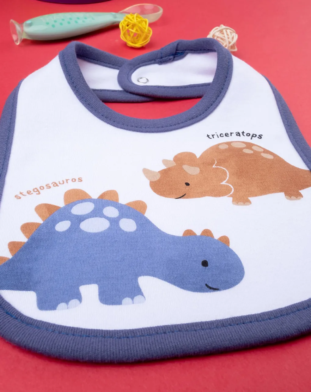 Prenatal Bavaglini-Bavaglino Neonato Interlock "Dino”