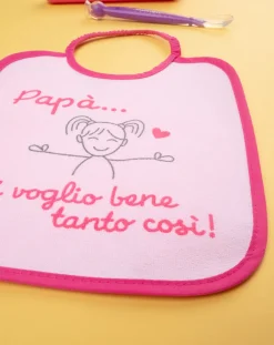 Prenatal Bavaglini-Bavaglino Spugna Bimba Rosa