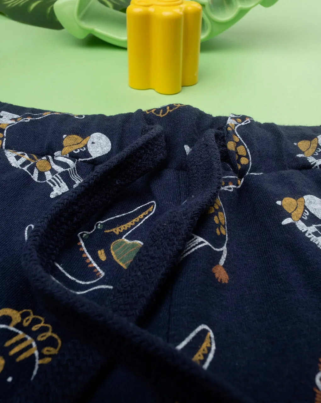 Prenatal Jeans Pantaloni E Salopette-Bermuda Bambino Blu Stampa Allover "Dino”
