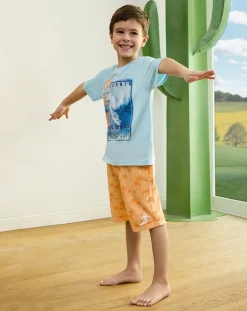 Prenatal Jeans Pantaloni E Salopette-Bermuda Estivi Bambino French Terry Surf