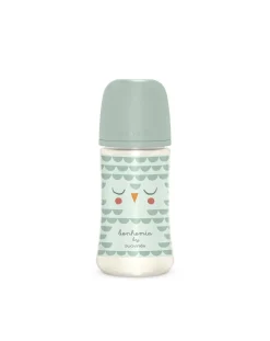 Suavinex Biberon-Biberon Bonhomia Con Tettarella Sx Pro +3 Mesi 270Ml Decoro Civetta Verde -
