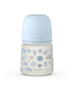 Suavinex Biberon-Biberon Memories 150Ml Silicone Tettarella Sx Pro Azzurro