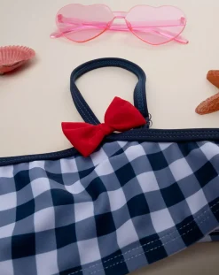 Prenatal Costumi Interi E Bikini-Bikini Bambina Vicky Blu E Bianco