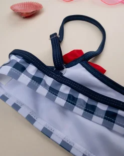 Prenatal Costumi Interi E Bikini-Bikini Bambina Vicky Blu E Bianco