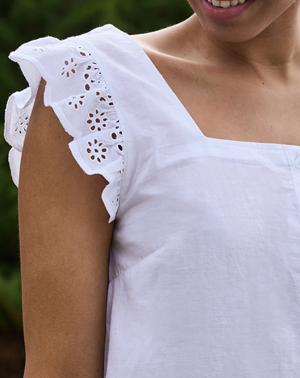 Prenatal Camicie E Bluse-Blusa Maniche Corte Sangallo