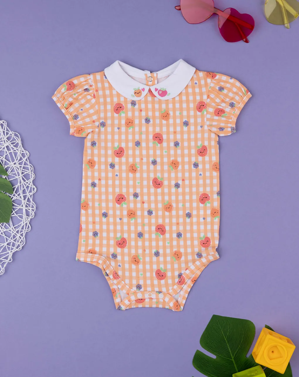 Prenatal Magliette Camicie E Body-Body Bimba Mezze Maniche Fruits Oeko-Tex