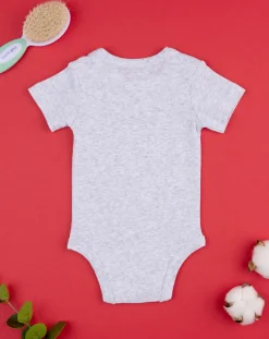Prenatal Magliette E Body Intimi-Body Bimbo Grigio "Mamy - Papy”