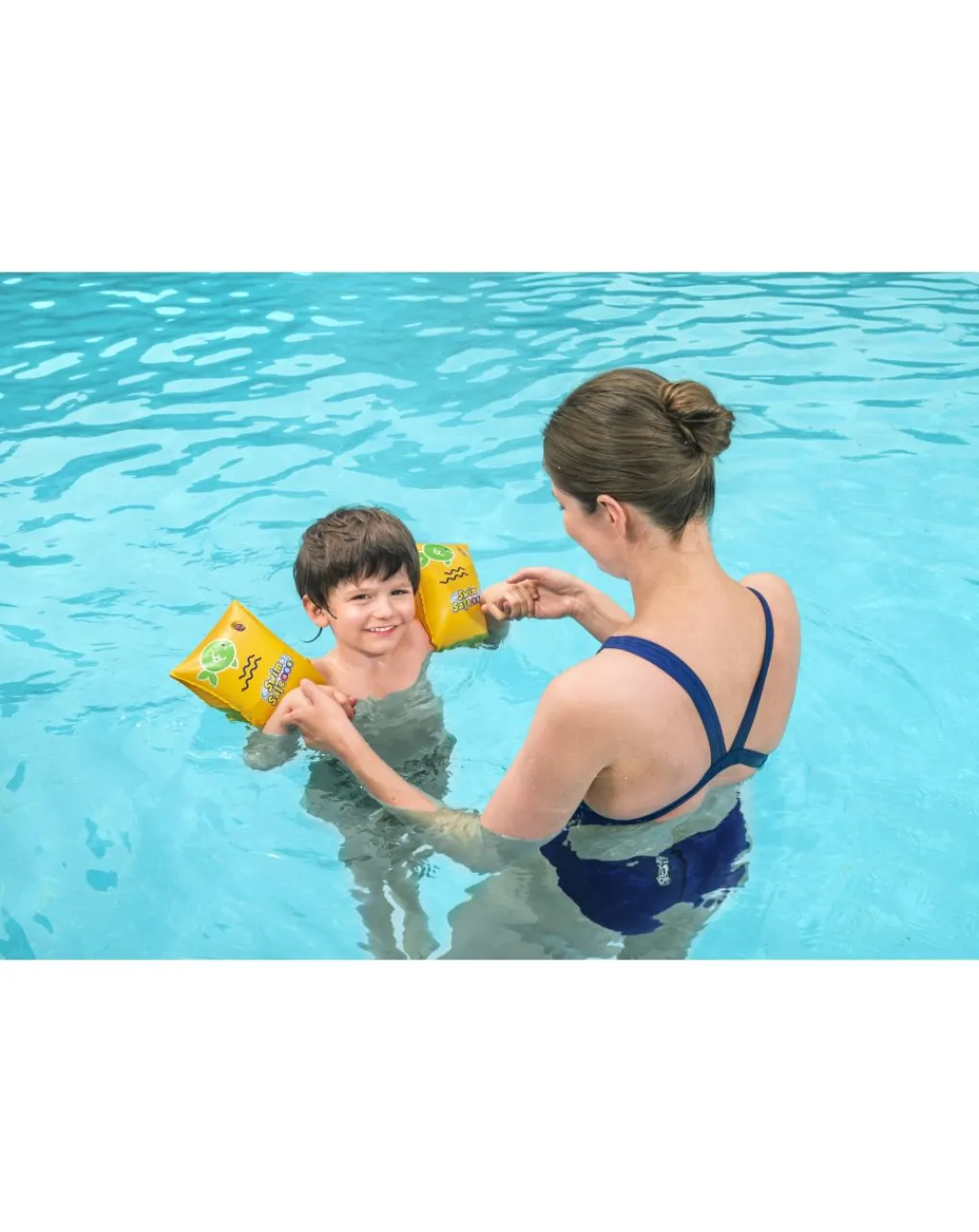 Bestway Secchielli E Giochi Mare-Braccioli Swim Safe Abc Step C 25×15 Cm - Taglia 3/6 Anni -