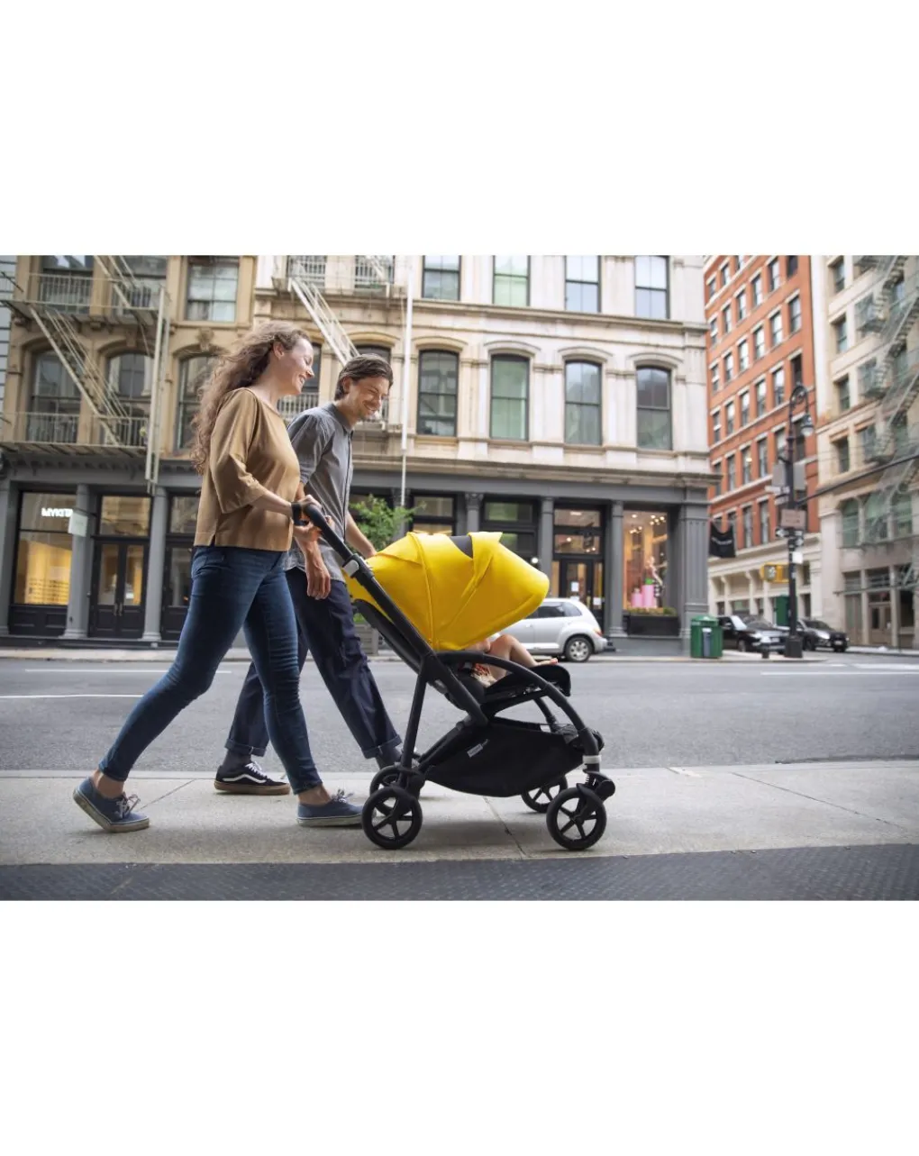 Bugaboo Passeggini-Bee 6 Completo Nero/Nero-Giallo Limone
