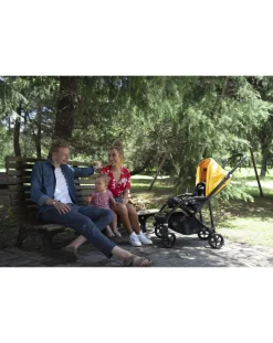 Bugaboo Passeggini-Bee 6 Completo Nero/Nero-Giallo Limone