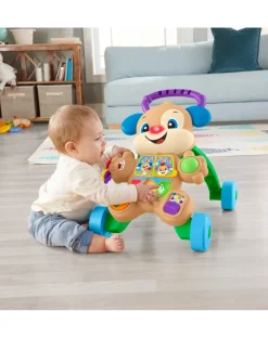Fisher-Price Cavalcabili E Primi Passi-Cagnolino Primi Passi Ridi & Impara Smart Stages - Da 6 Mesi -