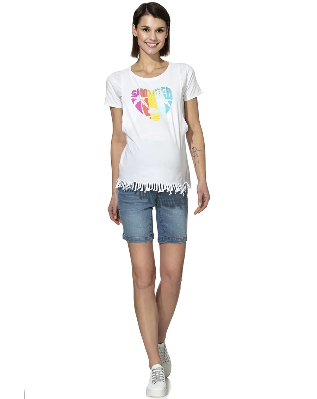 Prenatal Pantaloni Gonne E Leggings-Calzoncino Corto Denim