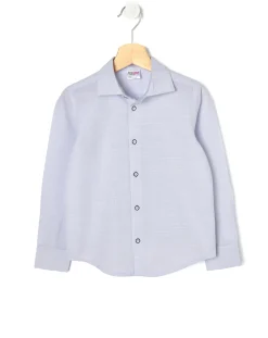 Prenatal Magliette E Camicie-Camicia Azzurra Con Bottoni Bicolor