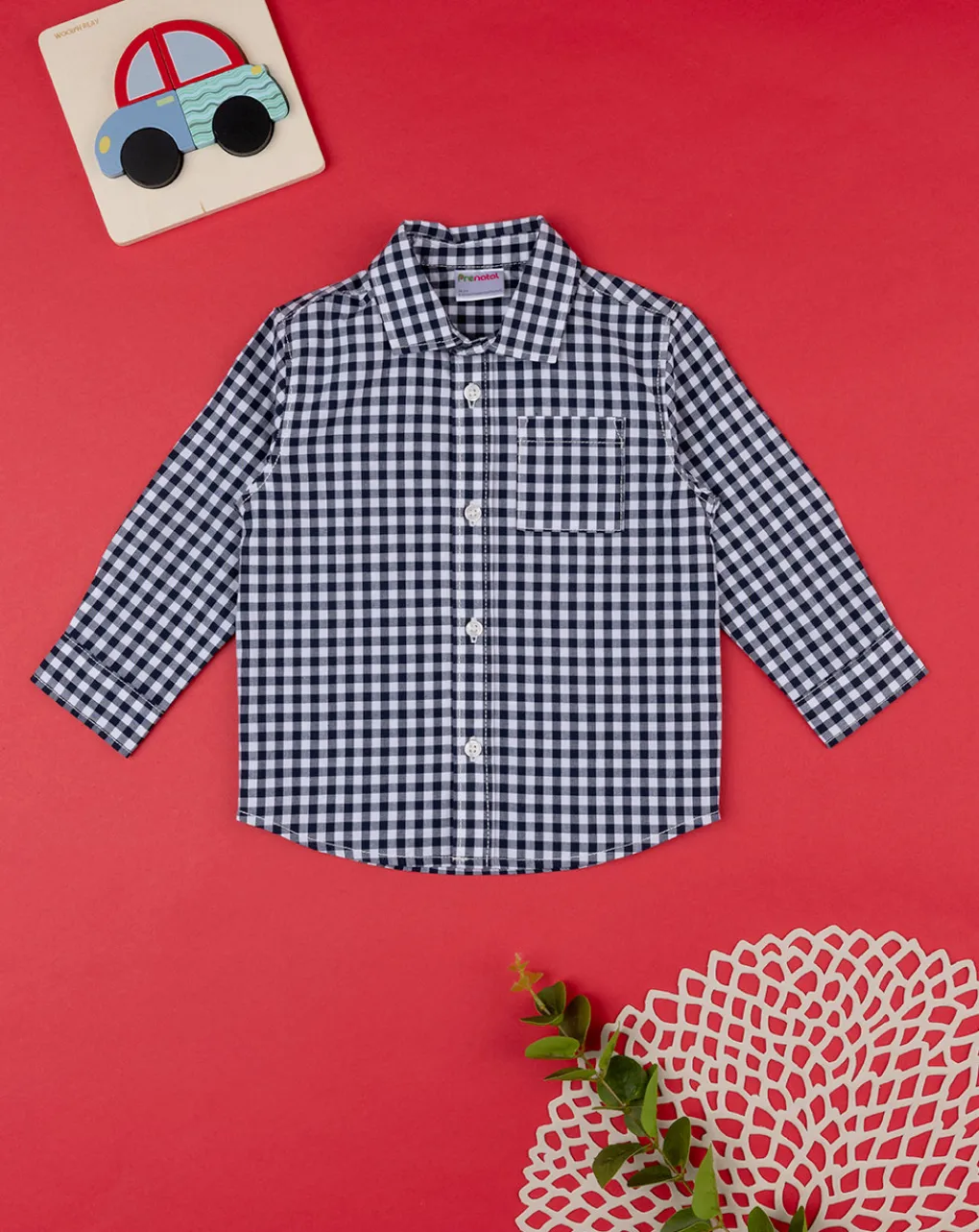 Prenatal Magliette Camicie E Body-Camicia Bimbo Maniche Lunghe Popline
