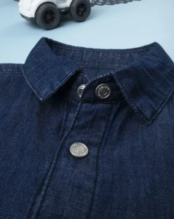 Prenatal Magliette E Camicie-Camicia Boy Blu Denim