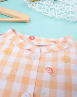 Prenatal Magliette E Camicie-Camicia Estiva Bambina Vichy Popeline