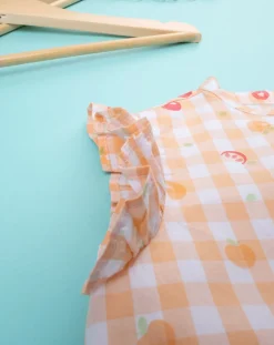 Prenatal Magliette E Camicie-Camicia Estiva Bambina Vichy Popeline