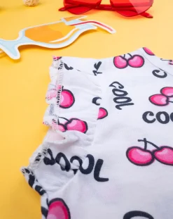 Prenatal Magliette E Camicie-Canotta Bambina Stampa Allover Ciliegie