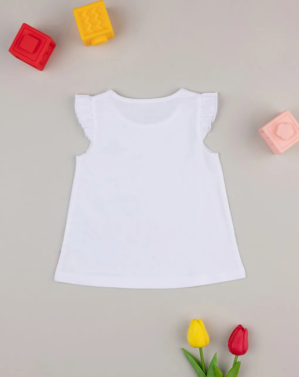 Prenatal Magliette Camicie E Body-Canotta Bimba Panna "Unicorno”