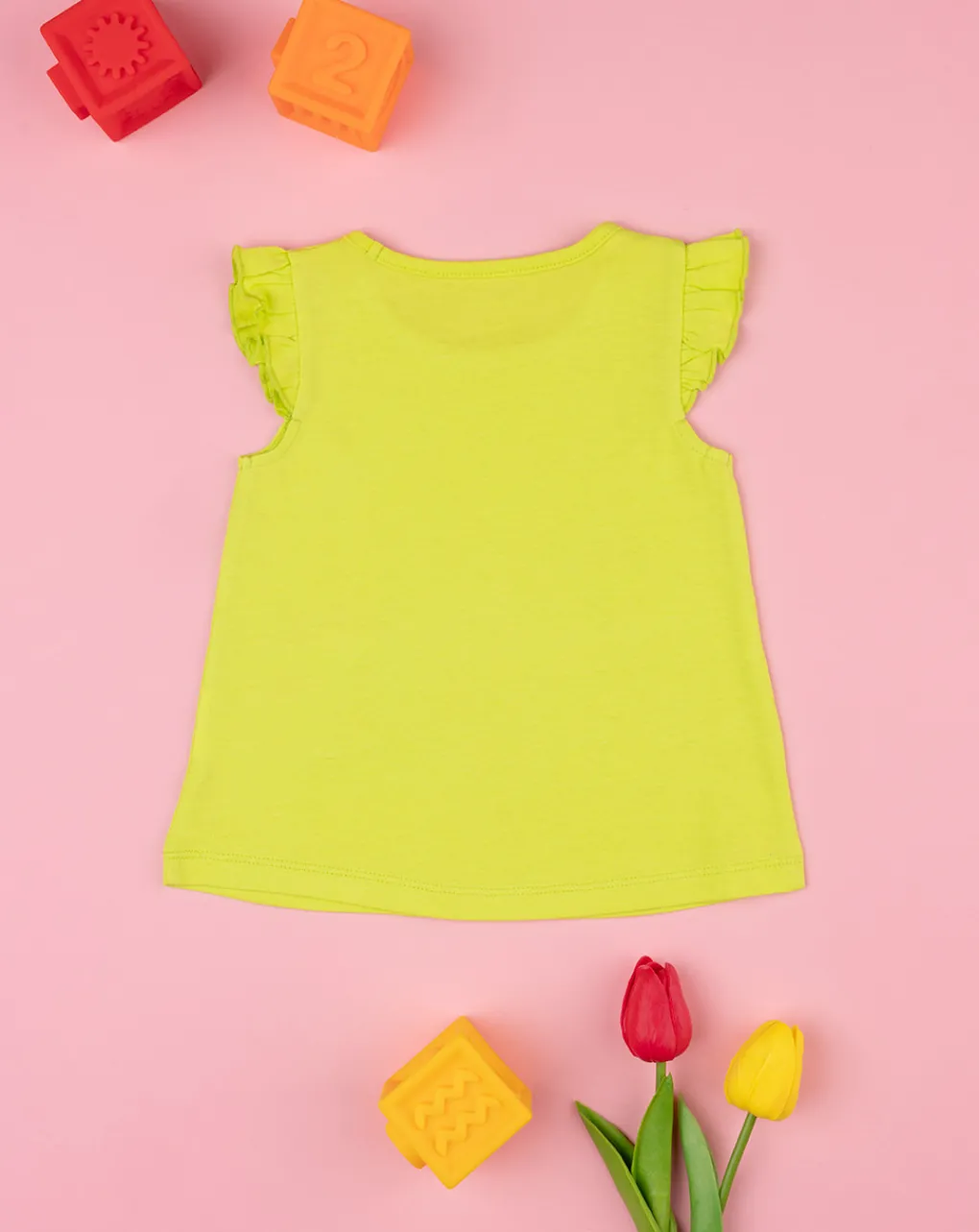 Prenatal Magliette Camicie E Body-Canotta Bimba Verde "Summer”