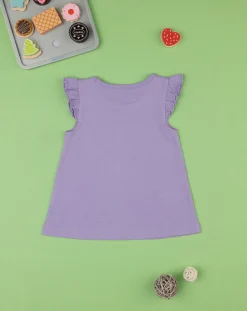Prenatal Magliette Camicie E Body-Canotta Bimba Viola "Sweet Summer”
