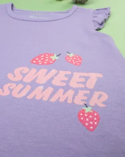 Prenatal Magliette Camicie E Body-Canotta Bimba Viola 
