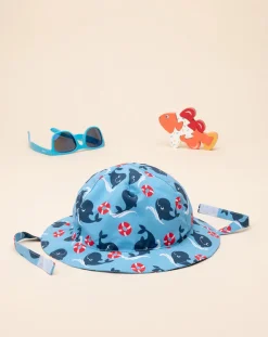 Prenatal Cappelli E Accessori-Cappellino Estivo Bimbo "Balene”