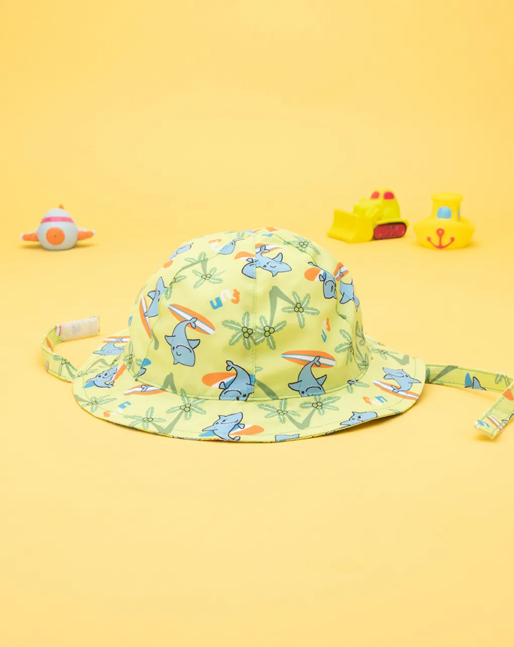 Prenatal Cappellini Cuffiette E Muffole-Cappellino Estivo Bimbo "Squali”
