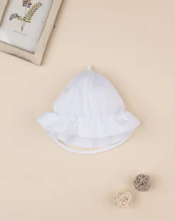 Prenatal Cappelli E Accessori-Cappellino In Piquet Con Fiocchi Applicati