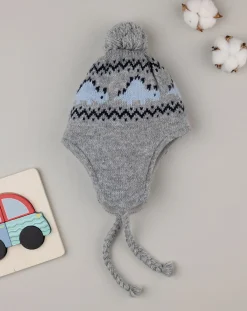 Prenatal Cappellini Cuffiette E Muffole-Cappello Bambino Tricot "Dinoā