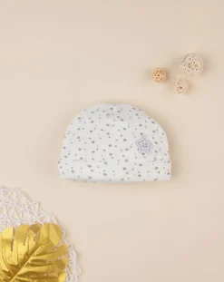 Prenatal Cappellini Cuffiette E Muffole-Cappello Ciniglia Neonato Organic Cotton