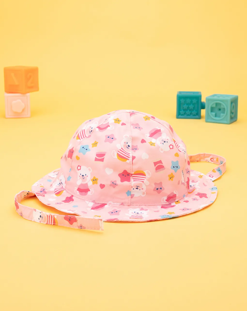 Prenatal Cappellini Cuffiette E Muffole-Cappello Estivo Bimba "Fiori”