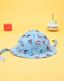 Prenatal Cappellini Cuffiette E Muffole-Cappello Estivo Bimbo "Marinarettoā