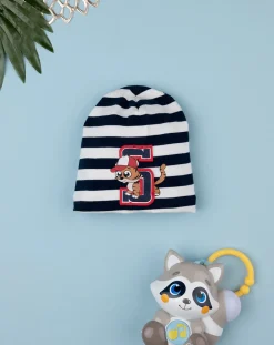 Prenatal Cappelli E Accessori-Cappello Jersey Bimbo Bianco/Blu