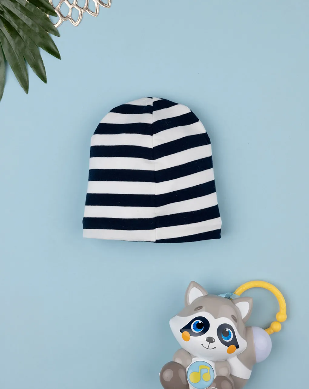Prenatal Cappelli E Accessori-Cappello Jersey Bimbo Bianco/Blu