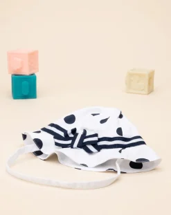 Prenatal Cappellini Cuffiette E Muffole-Cappello Neonata Elegante Pois