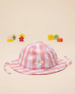 Prenatal Cappellini Cuffiette E Muffole-Cappello Neonata In Popeline Vichy