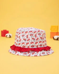Prenatal Cappelli E Accessori-Cappello Pescatore Bimba Ciliegie