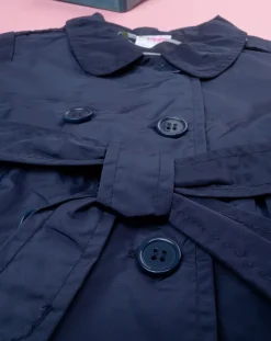Prenatal Giubbini E Piumini-Cappotto Trench Bimba Blu